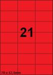 DBS etiketten 70 x 42,4 mm, 21 perblad, 