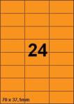 DBS etiketten 70x37,1 mm, 24 per blad, f