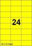 DBS etiketten 70 x 37,1 mm, 24 perblad, 