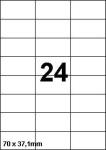 DBS etiketten 70 x 37,1mm, 24/blad,wit a