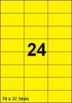 DBS etiketten 70 x 37,1 mm, 24 perblad, 