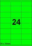 DBS etiketten 70 x 35 mm, 24 per blad, f