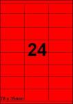 DBS etiketten 70 x 35 mm, 24 per blad, f