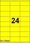DBS etiketten 70 x 35 mm, 24 per blad, f