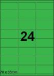 DBS etiketten 70 x 35 mm, 24 per blad, g