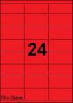 DBS etiketten 70 x 35 mm, 24 per blad, r
