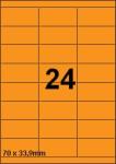 DBS etiketten 70x33,9 mm, 24 per blad, f