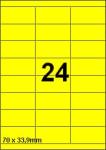 DBS etiketten 70 x 33,9 mm, 24 perblad, 