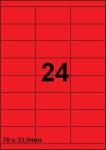 DBS etiketten 70 x 33,9 mm, 24 perblad, 