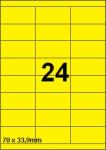 DBS etiketten 70 x 33,9 mm, 24 perblad, 