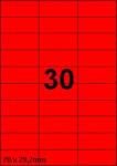 DBS etiketten 70 x 29,7 mm, 30 perblad, 