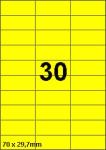 DBS etiketten 70 x 29,7 mm, 30 perblad, 