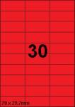 DBS etiketten 70 x 29,7 mm, 30 perblad, 