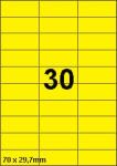 DBS etiketten 70 x 29,7 mm, 30 perblad, 
