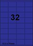DBS etiketten 52,5 x 35 mm, 32 perblad, 
