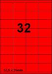 DBS etiketten 52,5 x 35 mm, 32 perblad, 