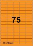 DBS etiketten 40 x 18 mm, 75 per blad, f
