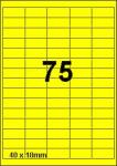 DBS etiketten 40 x 18 mm, 75 per blad, f
