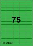 DBS etiketten 40 x 18 mm, 75 per blad, g