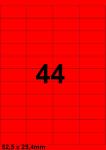 DBS etiketten 52,5x25,4 mm, 44 perblad, 