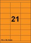 DBS etiketten 70x38,1 mm, 21 per blad, f