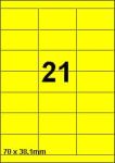 DBS etiketten 70 x 38,1 mm, 21 perblad, 