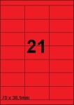 DBS etiketten 70 x 38,1 mm, 21 perblad, 