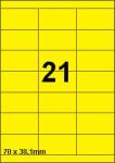DBS etiketten 70 x 38,1 mm, 21 perblad, 