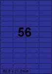 DBS etiketten 52,5 x 21,2 mm, 56 per bla