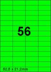 DBS etiketten 52,5x21,2 mm, 56 perblad, 