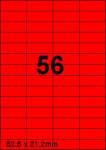 DBS etiketten 52,5x21,2 mm, 56 perblad, 
