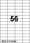 DBS etiketten 52,5 x 21,2mm, 56/blad afn
