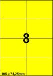 DBS etiketten 105 x 74,25 mm, 8 perblad,
