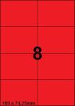 DBS etiketten 105 x 74,25 mm, 8 perblad,
