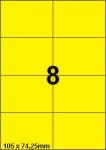 DBS etiketten 105 x 74,25 mm, 8 perblad,