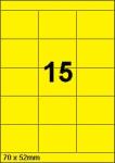 DBS etiketten 70 x 52 mm, 15 per blad, g