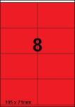 DBS etiketten 105 x 71 mm, 8 per blad, r