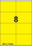 DBS etiketten 105 x 71 mm, 8 per blad, g