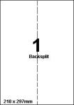 DBS etiketten laser/inkjet 210x297mm, ba