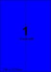 DBS etiketten 210x297mm, backsplit,blauw