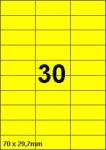 DBS etiketten 70 x 29,7 mm, 30 perblad, 