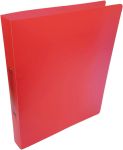 Alpha classeur à anneaux, A4, PP, 2rouge