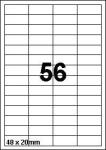 DBS etiketten 48 x 20 mm, 56/blad,wit di