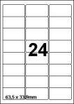 DBS etiketten 63,5 x 33,9 mm, 24/blad, w