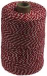 Ficelle de coton bobine de 200 g, rouge-