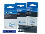 Brother P-Touch 12 mm zwart op blauw