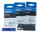 Brother P-Touch 9 mm zwart op blauw