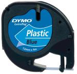 Dymo Letratag tape 12 mm x 4 m, blauw