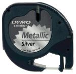 Dymo Letratag tape Metallic 12 mm x4 m, 