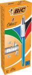 Bic stylo bille 4 Colour Shine, bleu